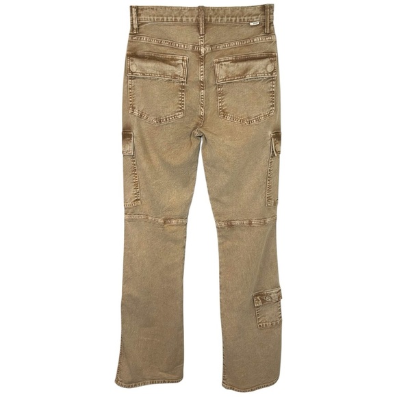 MOTHER - Women’s ‘Swiss Army Desperado’ Heel Flare Jeans - Light Brown, Size 26 - Picture 10 of 17